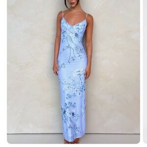 Tiger mist blue dress size small. Only worn once